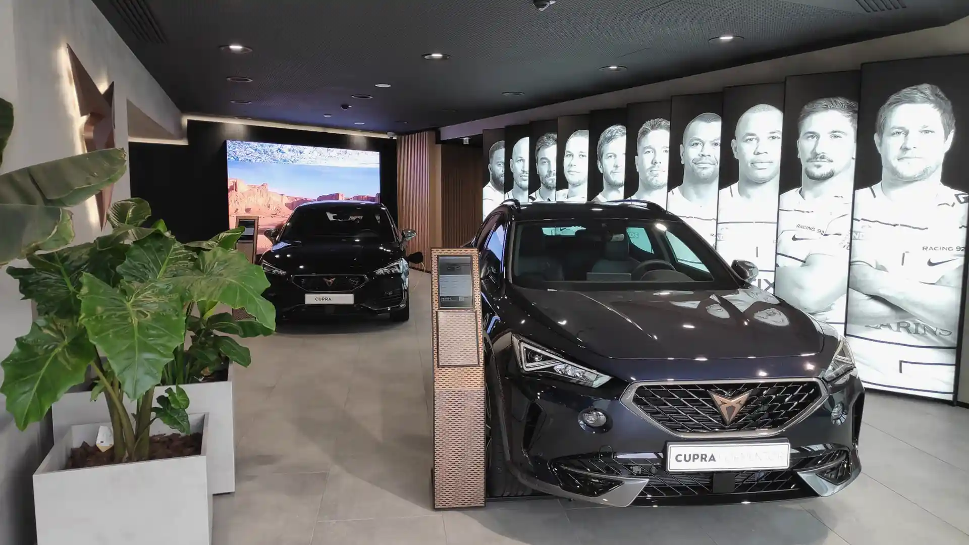 Interactive totems with QR codes enabling personalised experiences at CUPRA City Garage Paris