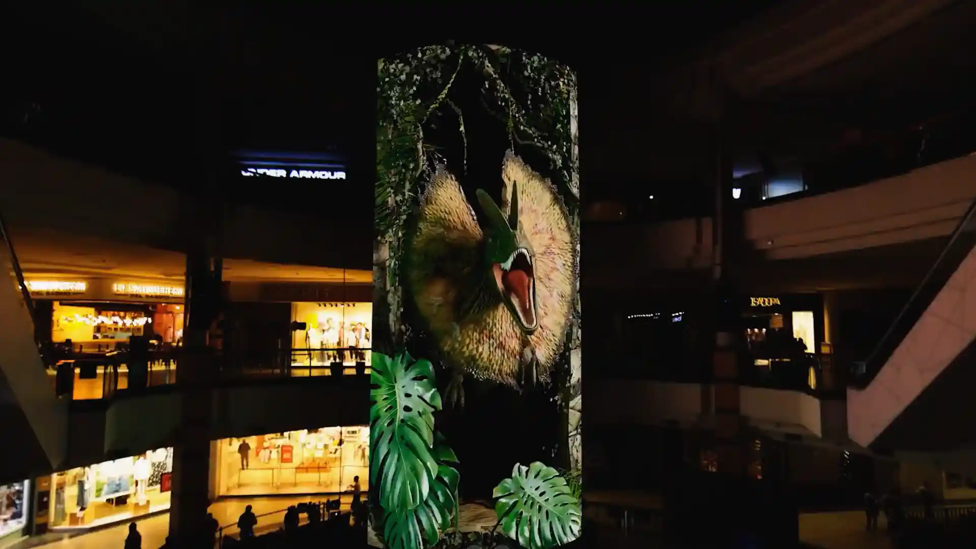 Curved LED display used to create immersive digital experiences at Florida Center.