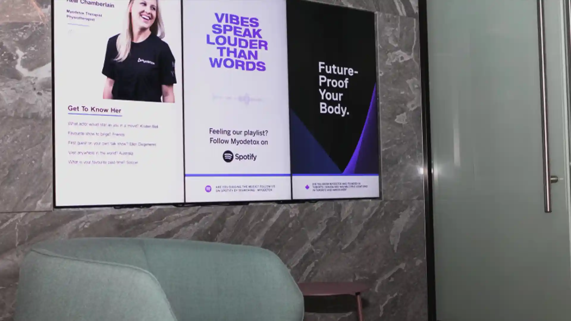 Immersive digital environment at Myodetox reinforcing innovation and personalised patient care