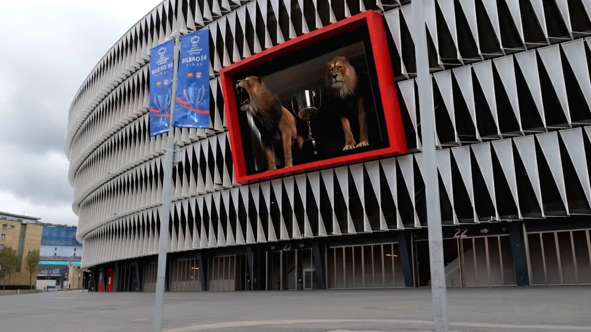 3D audiovisual show at San Mamés Stadium for Copa del Rey 2024