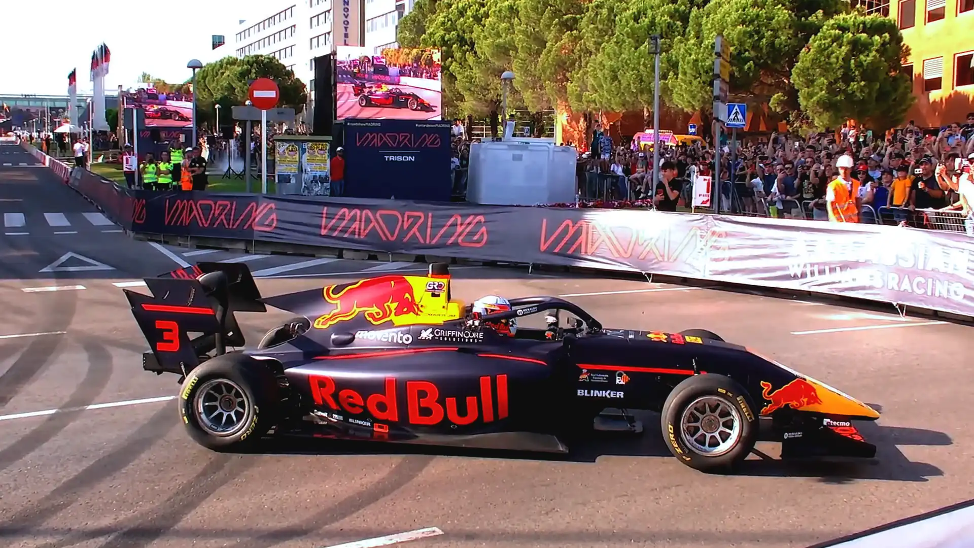 TRISON immersive Formula 1 circuit experience installation in Madrid